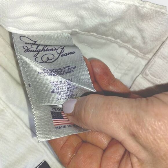 Not‎ Your Daughter Womens Jeans Sz 8 White Crop - Picture 8 of 9